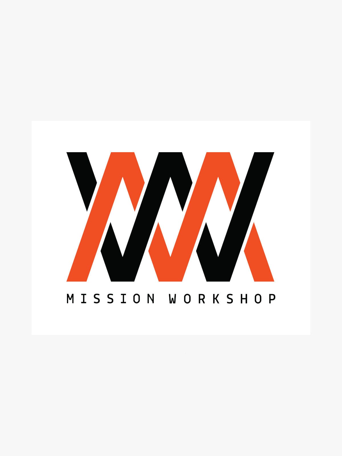 MW Stickers by Mission Workshop - Weatherproof Bags & Technical Apparel - San Francisco & Los Angeles - Built to endure - Guaranteed forever